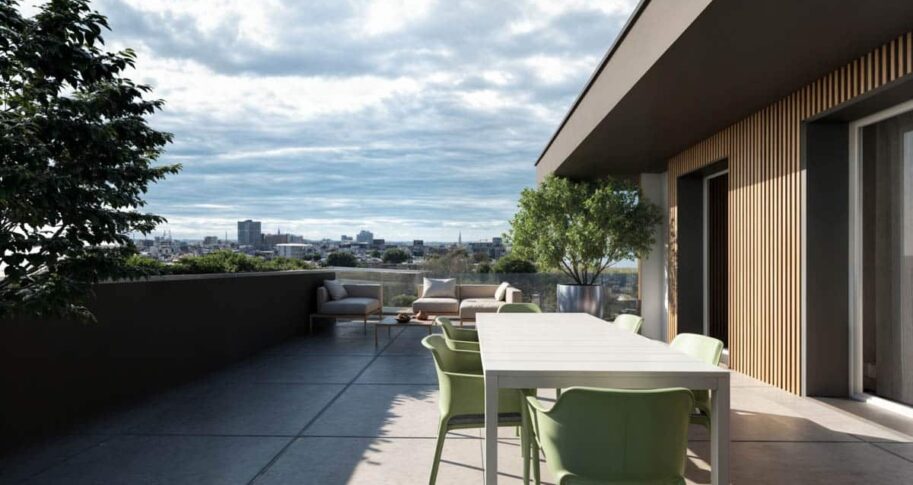 Renoir_Atticoretro-enhanced - Residenze Renoir nuova costruzione a Pordenone -