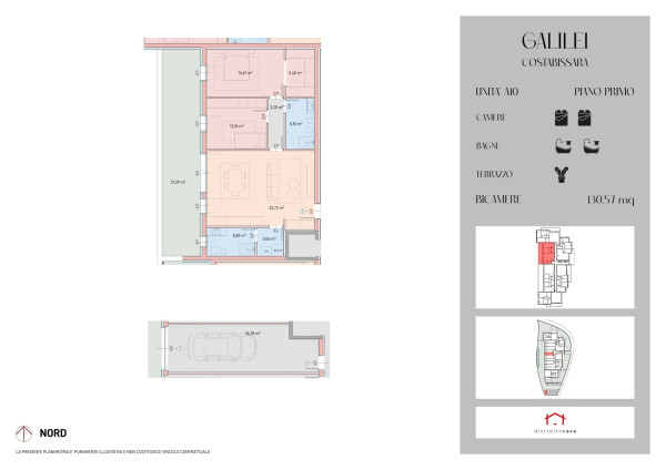 Appartamento in Vendita a Costabissara - Rif. GAL/10 - planimetria